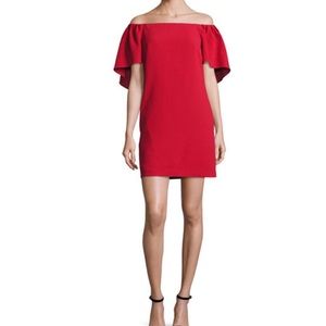 NWT Trina Turk Zeal Crepe Off-the-Shoulder Dress